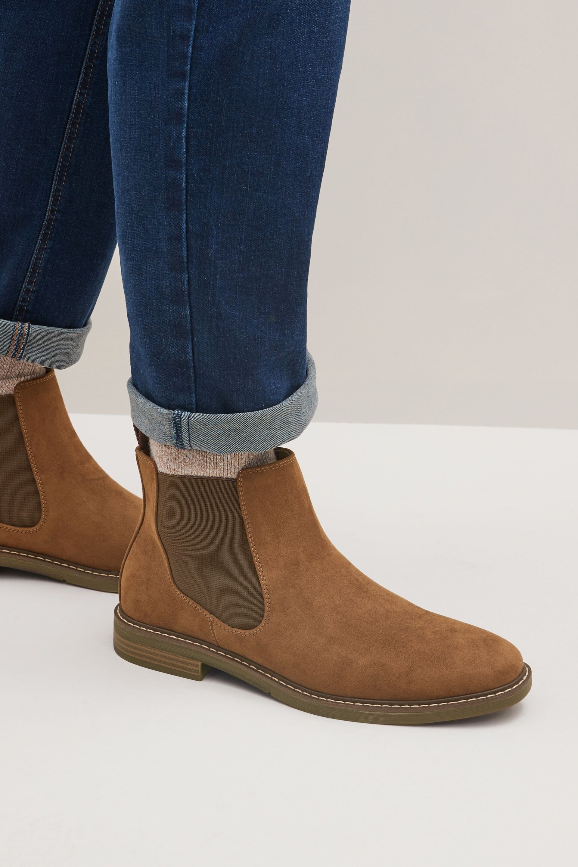 Tan Brown Chelsea Boots - Image 2 of 7