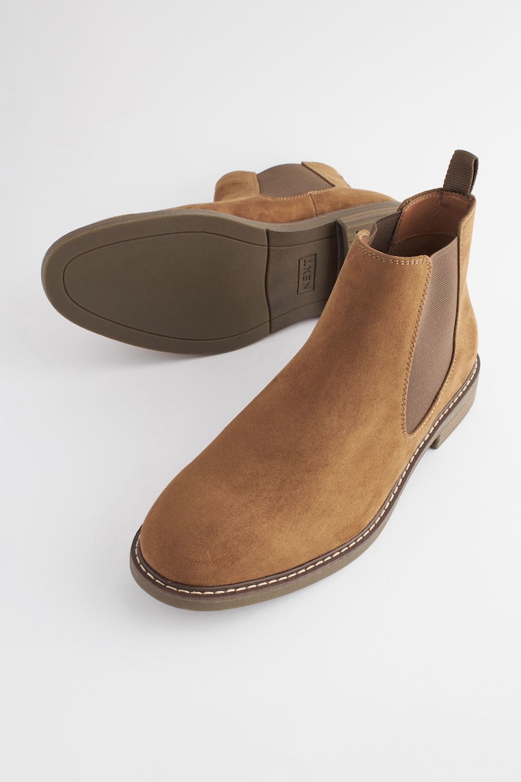 Tan Brown Chelsea Boots - Image 5 of 7
