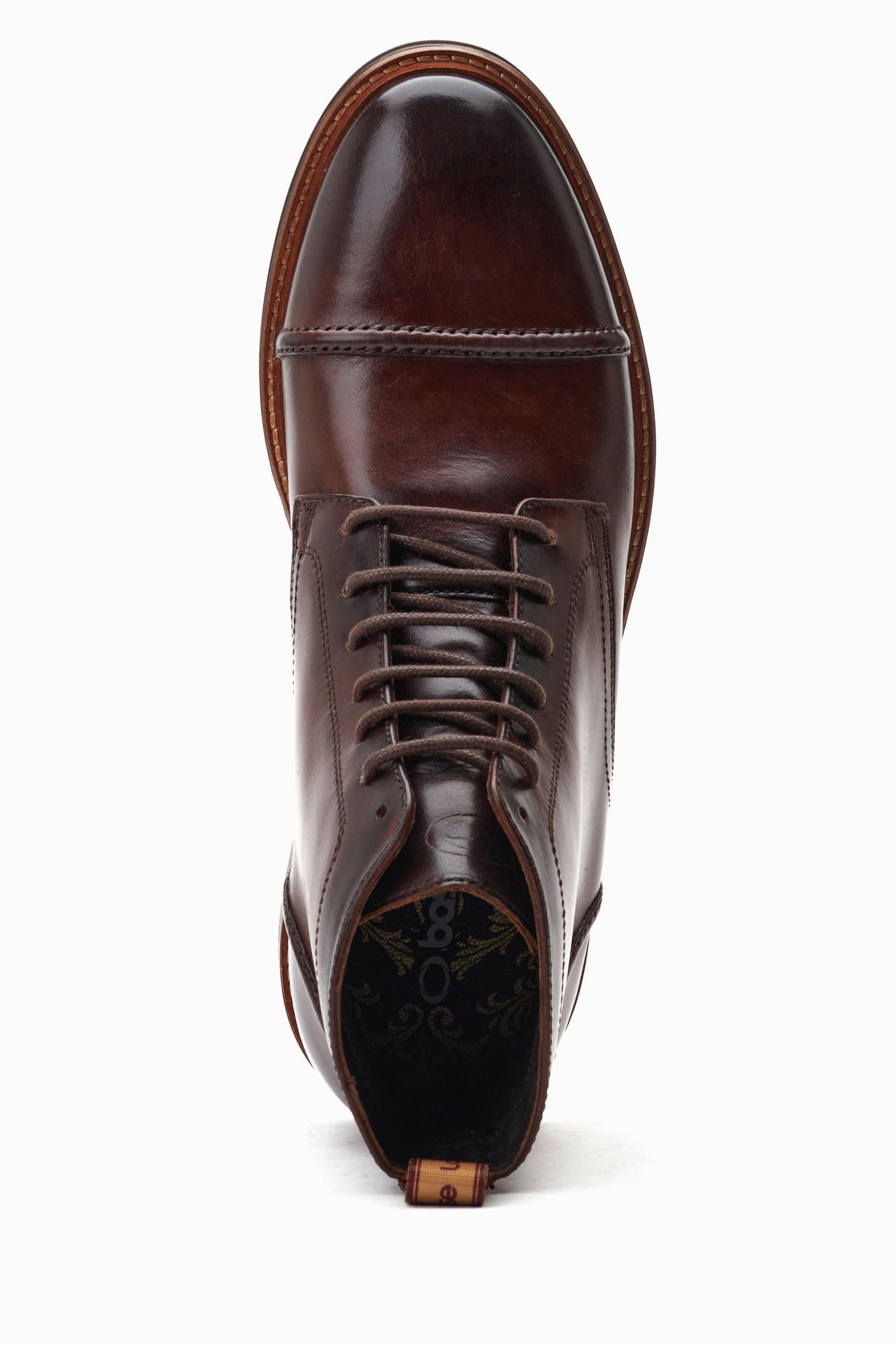 Base London Dudley Lace Up Toe Cap Boots