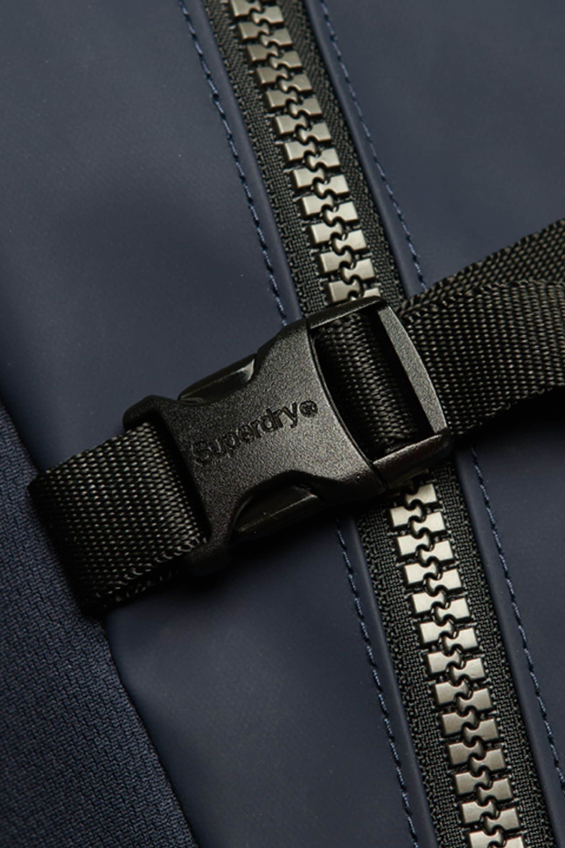 Blue superdry backpack cheap