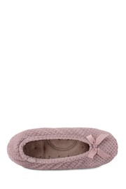 Totes Pink Isotoner Popcorn Slippers - Image 3 of 5