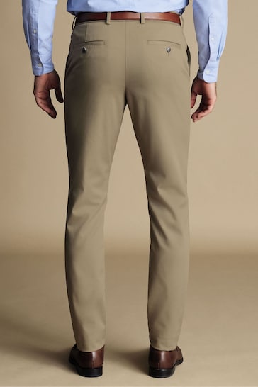 Charles Tyrwhitt Natural Slim Fit Ultimate non-iron Chino Trousers