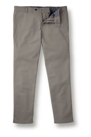 Charles Tyrwhitt Grey French Classic Fit Ultimate non-iron Chino Trousers - Image 4 of 5