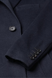 Charles Tyrwhitt Blue Pure Wool Overcoat - Image 5 of 5