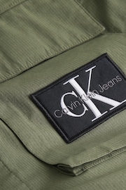 Calvin Klein Green Logo Utility Overshirt - Image 2 of 2