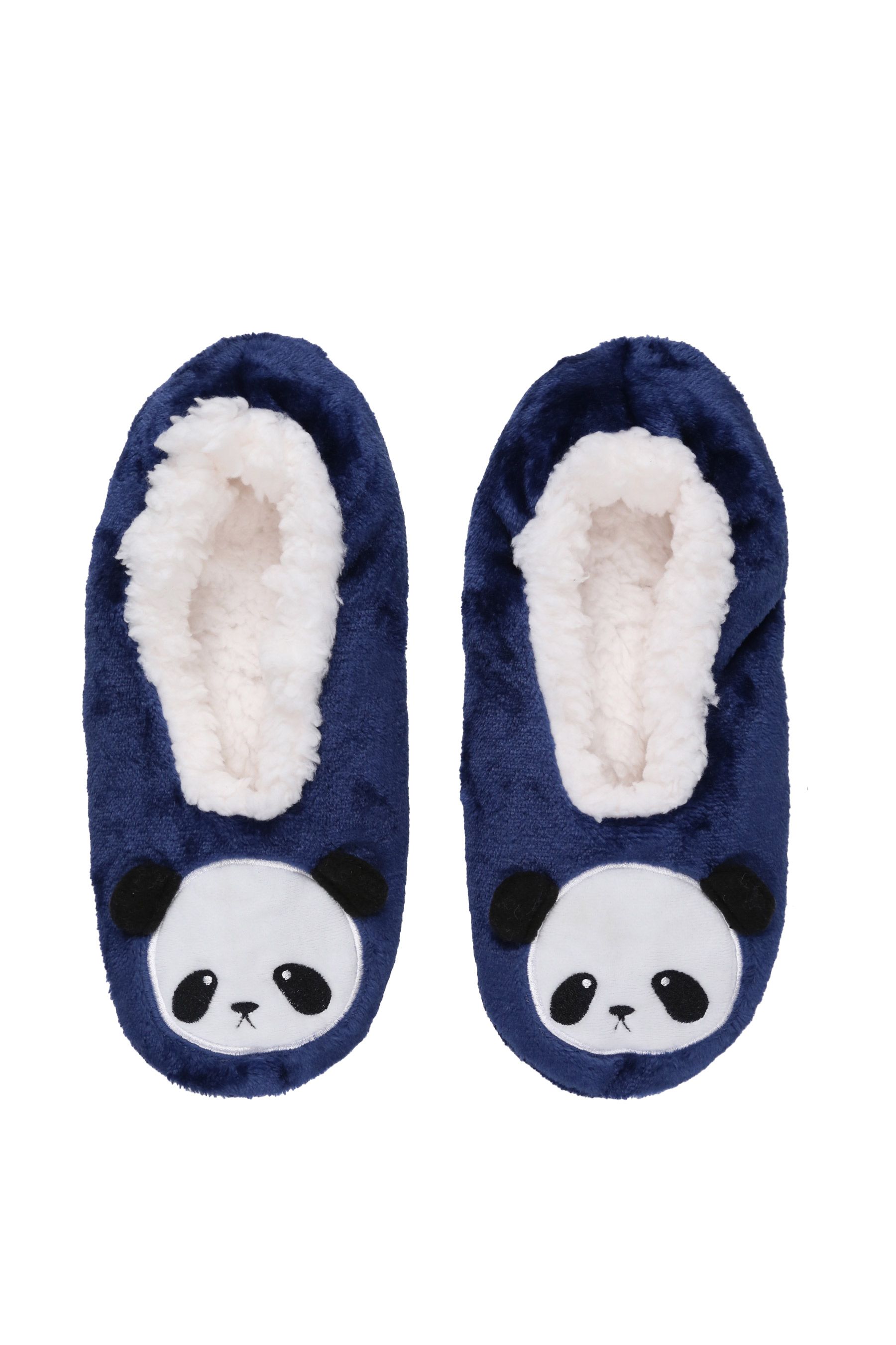 Buy Wild Feet Blue Fluffy Footsie Slippers from Next Luxembourg