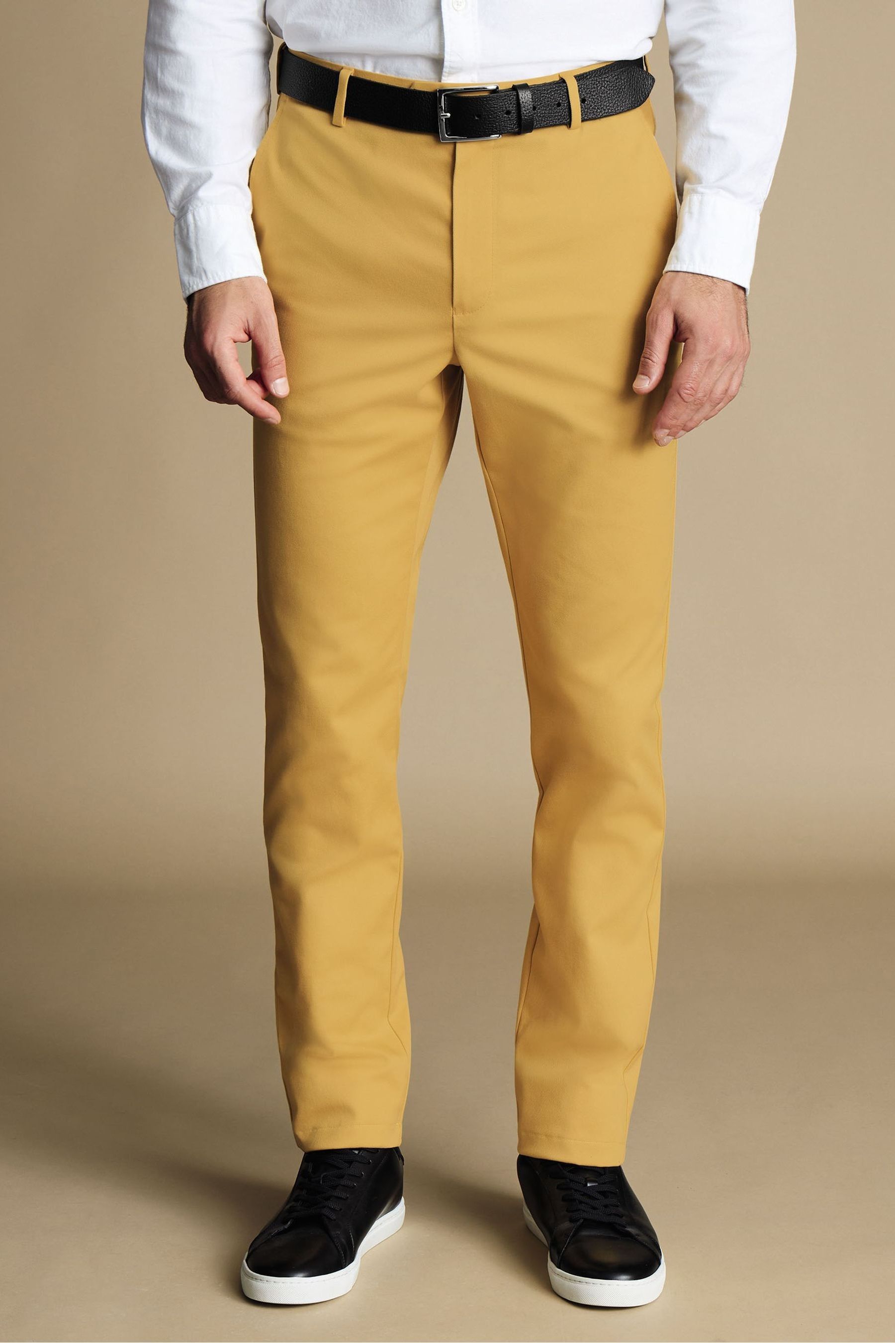 Yellow khaki pants sales