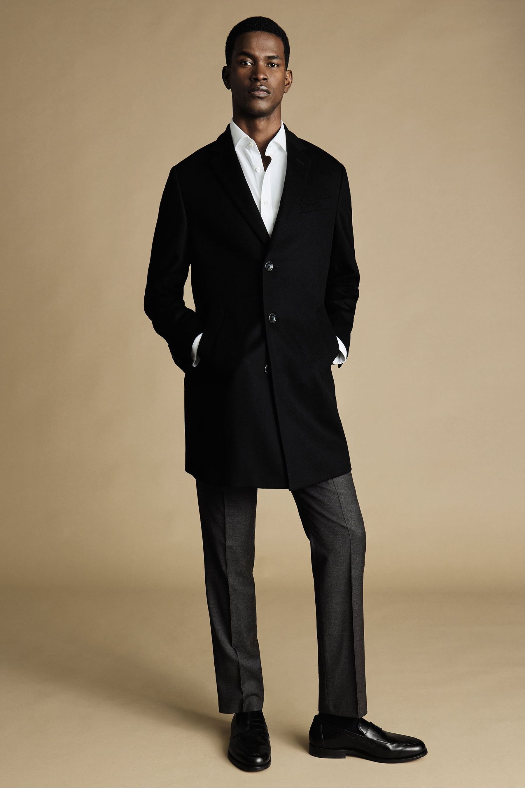Mens pure wool overcoat hotsell
