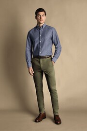 Charles Tyrwhitt Green Slim Fit Ultimate Non-Iron Chinos - Image 3 of 4