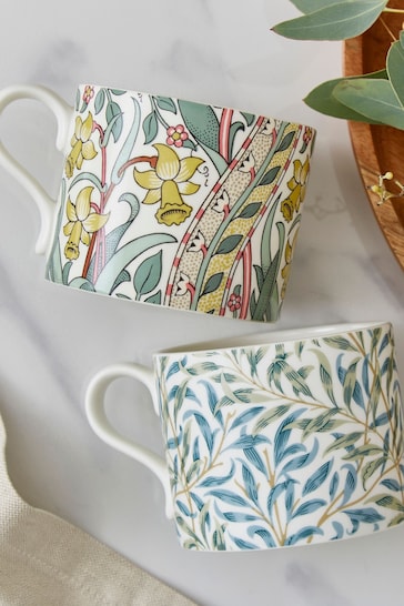 Spode Set of 2 Morris & Co. Daffodil Mugs