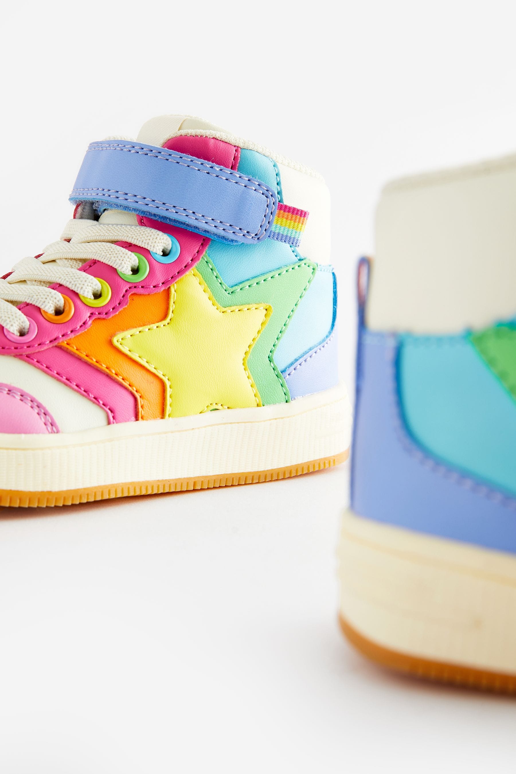 Buy Little Bird by Jools Oliver Multi Pastel Rainbow Star Hi Top Trainers from the Next UK online shop