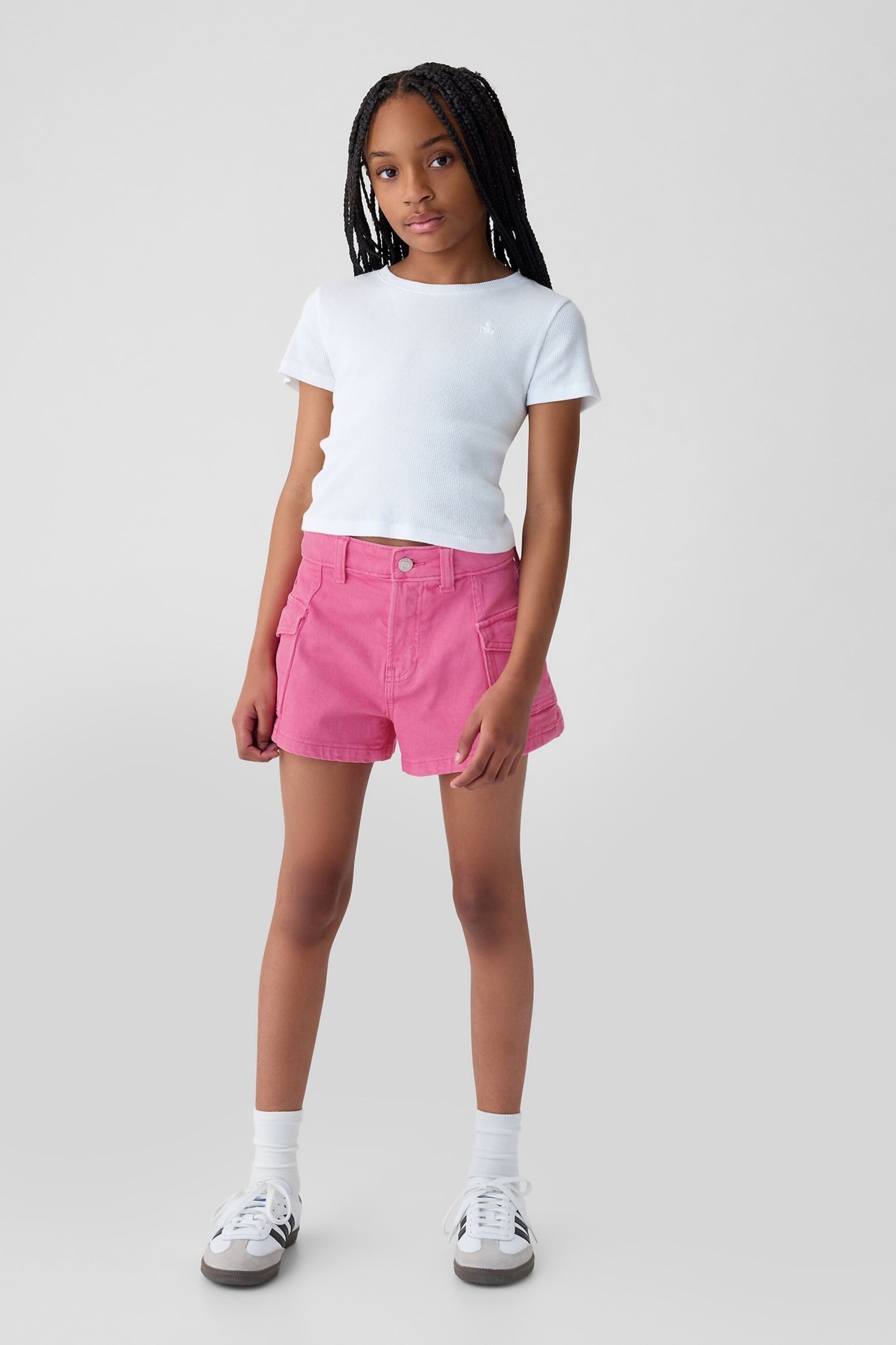 Gap Pink High Rise Shorts (6yrs-13yrs) - Image 3 of 3