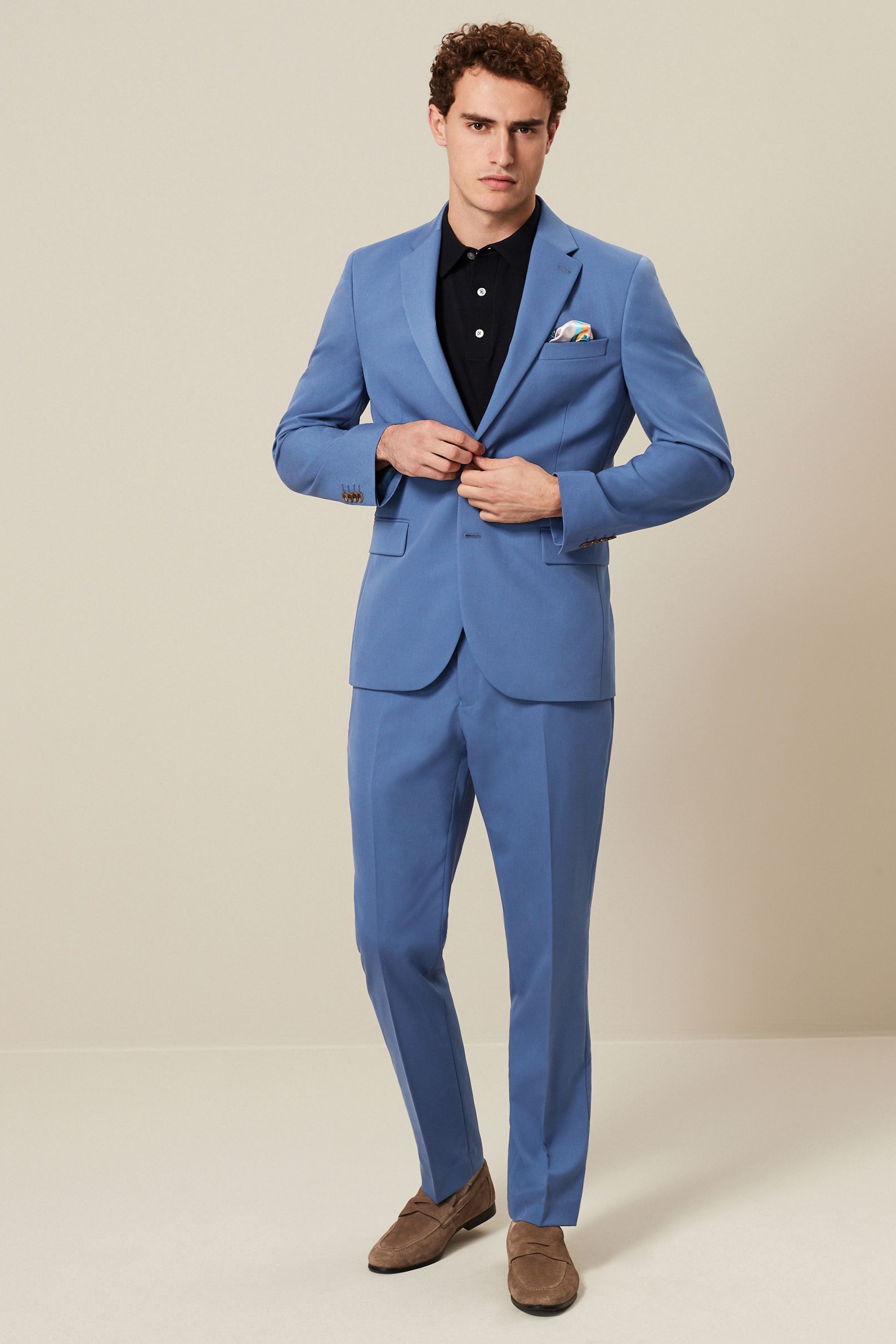 Buy Cobalt Blue Slim Fit Motionflex Stretch Suit Trousers from the Next UK online shop