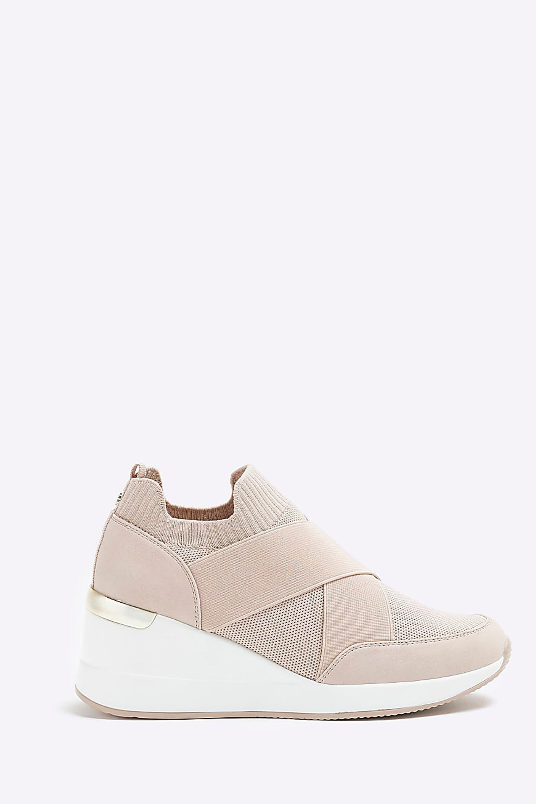 River island elastic runner trainers hotsell