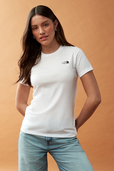 The North Face White Womens Simple Dome T-Shirt