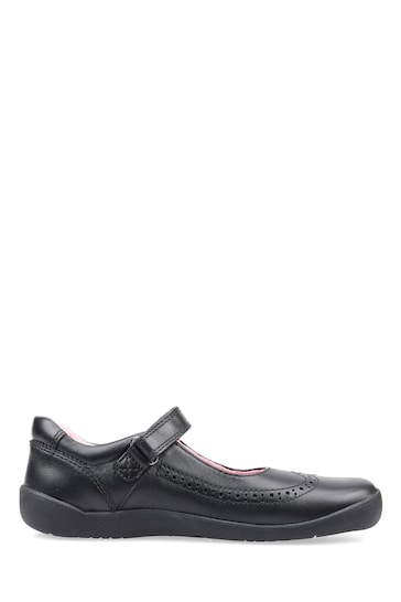 Start-Rite Spirit Black Leather School Shoes - Unicorn F & G Fit