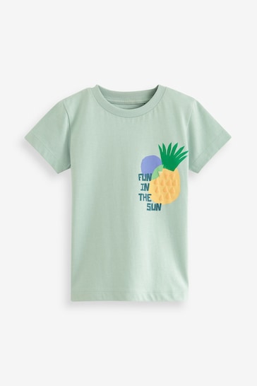 Blue Pineapple Short Sleeve Character T-Shirt (3mths-7yrs)