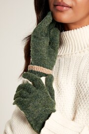 Joules Eloise Green Knitted Gloves - Image 2 of 4