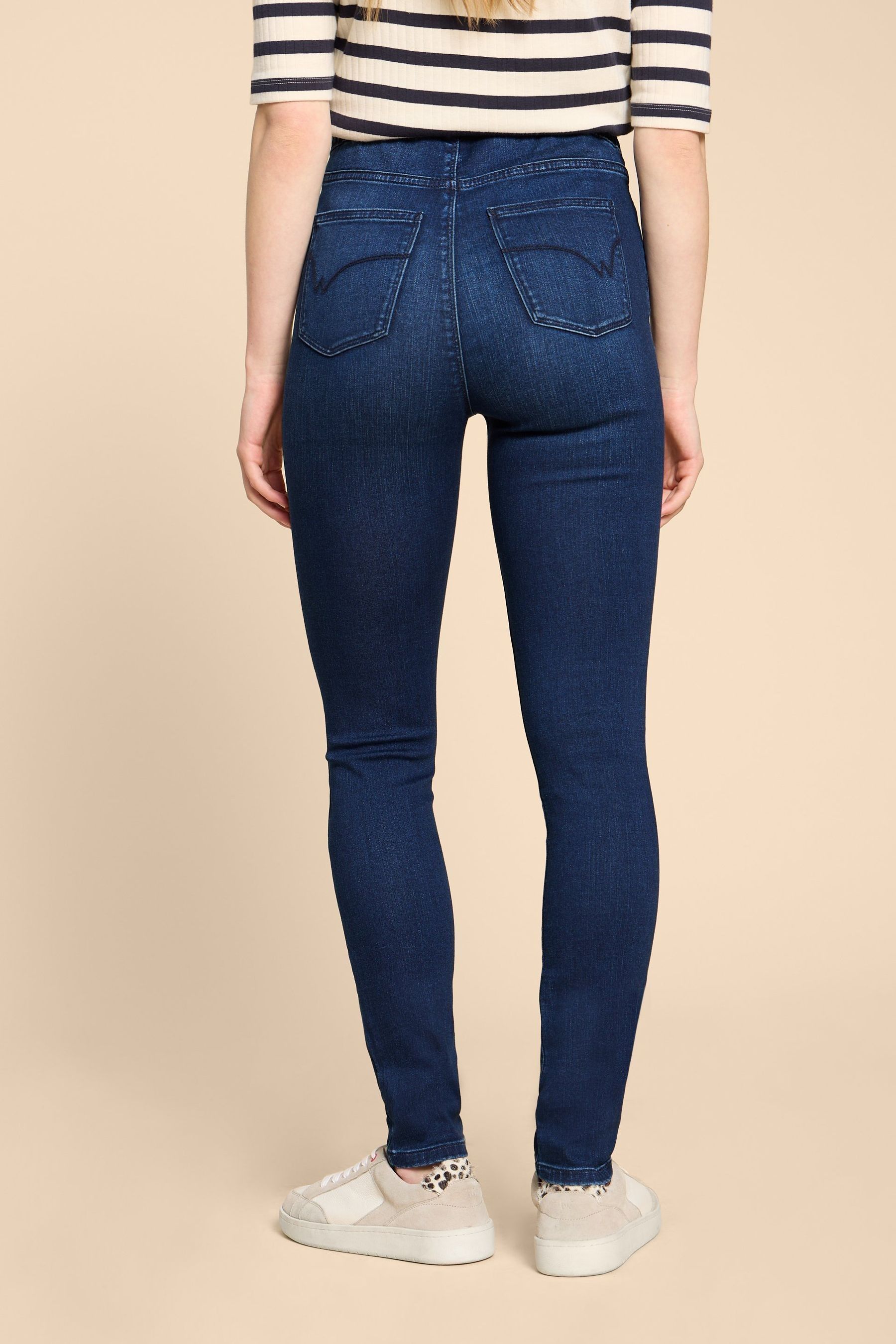 Navy jeggings uk cheap