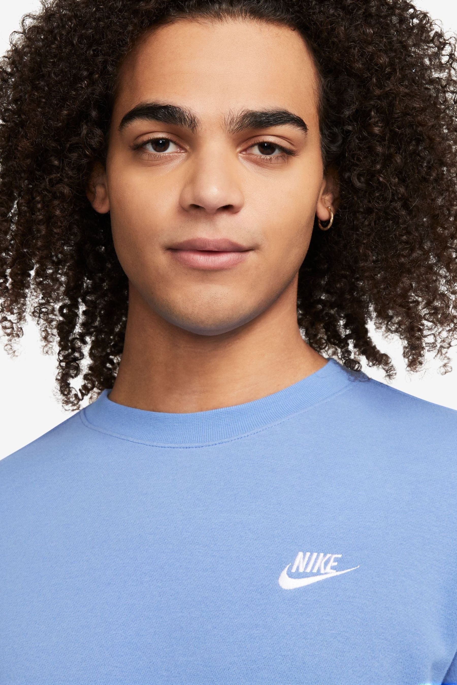 Nike Light Blue Club Crew Sweatshirt