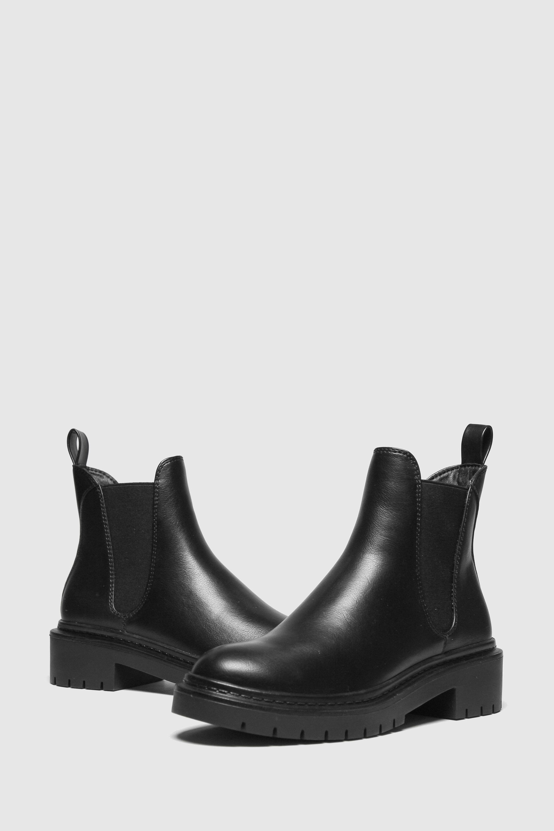 Raid radar black chunky chelsea boots shop