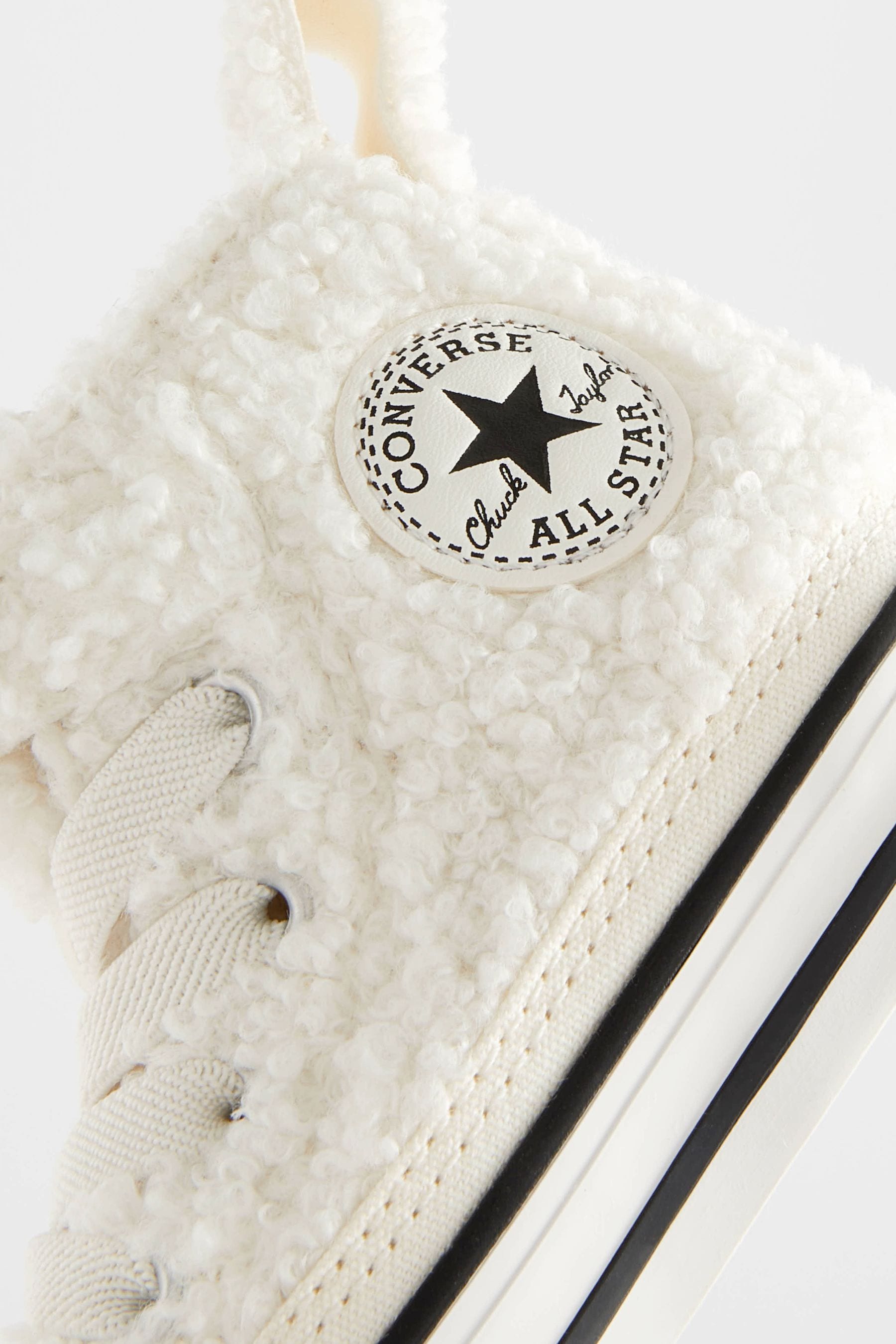 Buy Converse Cream All Star 1V Borg Teddy High Top Trainers from Next Oman