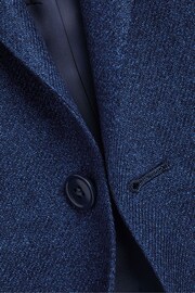 Charles Tyrwhitt Blue Twill Wool Silk Classic Fit Jacket - Image 5 of 5