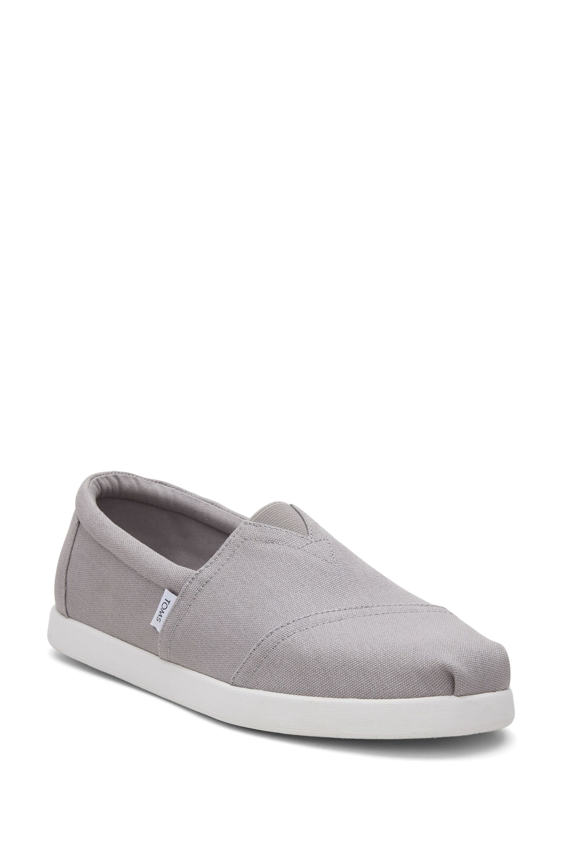 TOMS Grey Vegan Alpargata Forward Shoes In Drizzle - Image 3 of 6