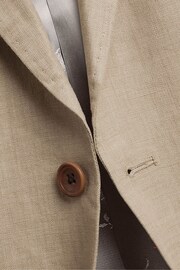 Charles Tyrwhitt Natural Linen Classic Fit Jacket - Image 4 of 4