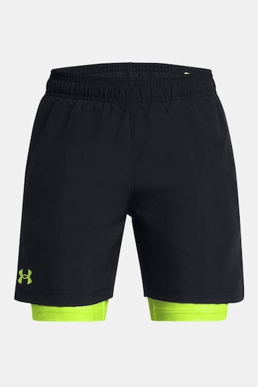 Under Armour Black Woven 2-in-1 Shorts
