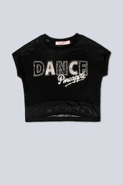 Pineapple Black Dance Girls Crop T-Shirt - Image 5 of 5