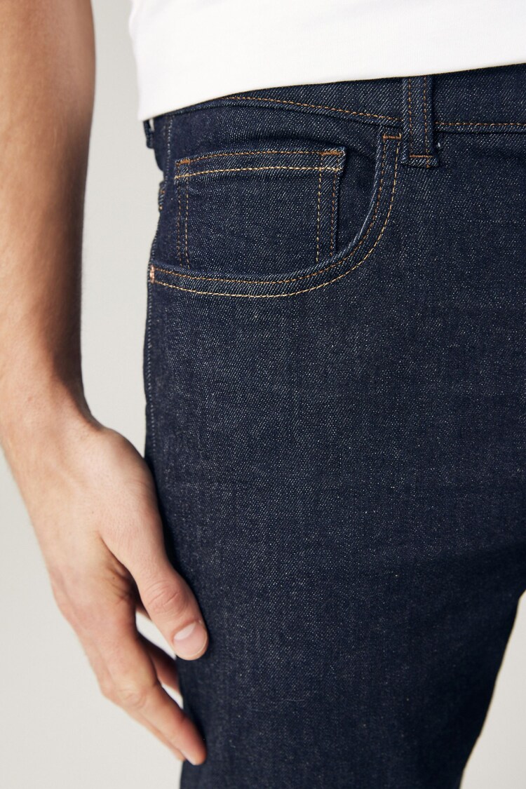 Blue Indigo Rinse Slim Fit Motion Flex Jeans - Image 8 of 11