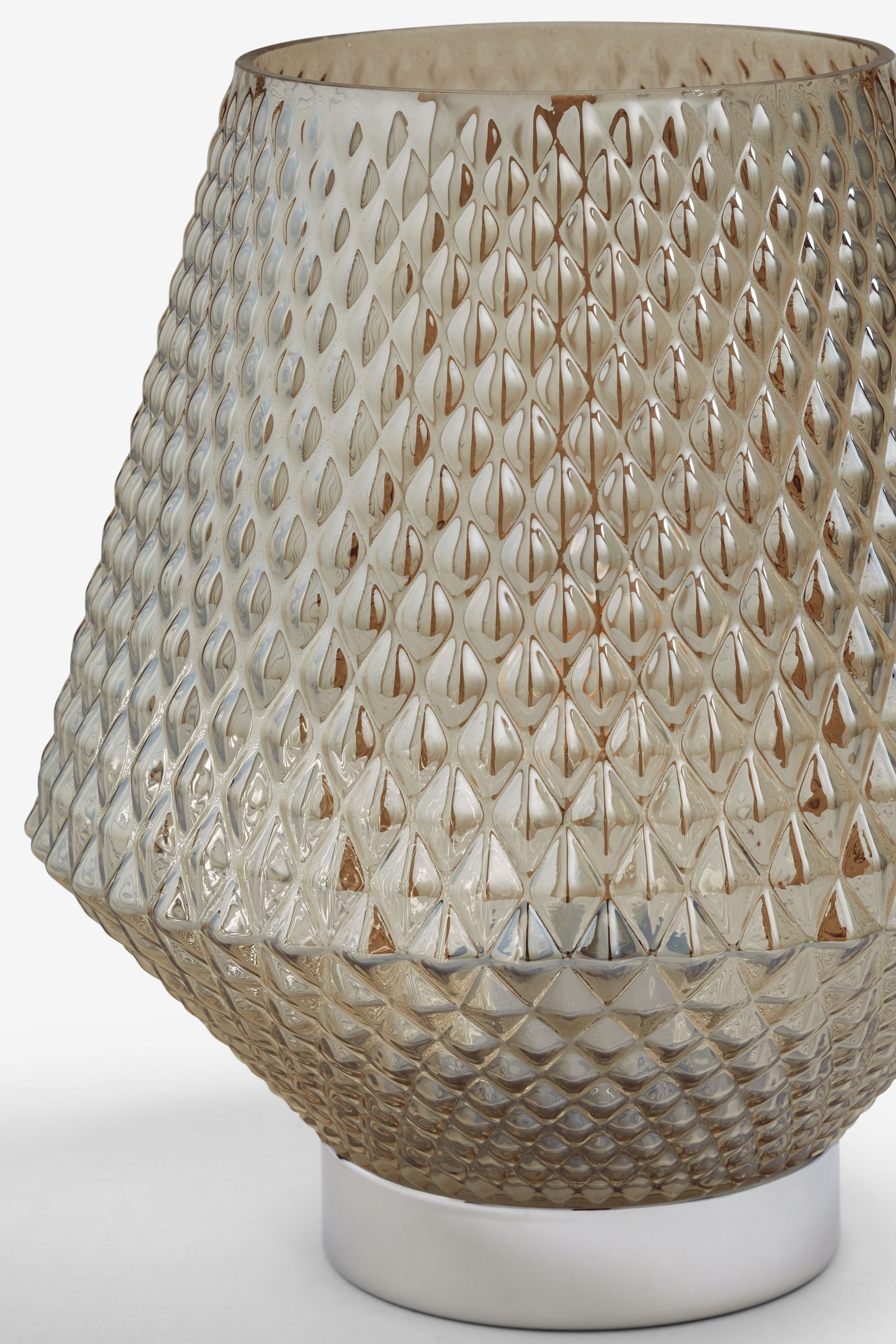 Champagne Gold Battery Operated Medium Tapered Ambient Lamp