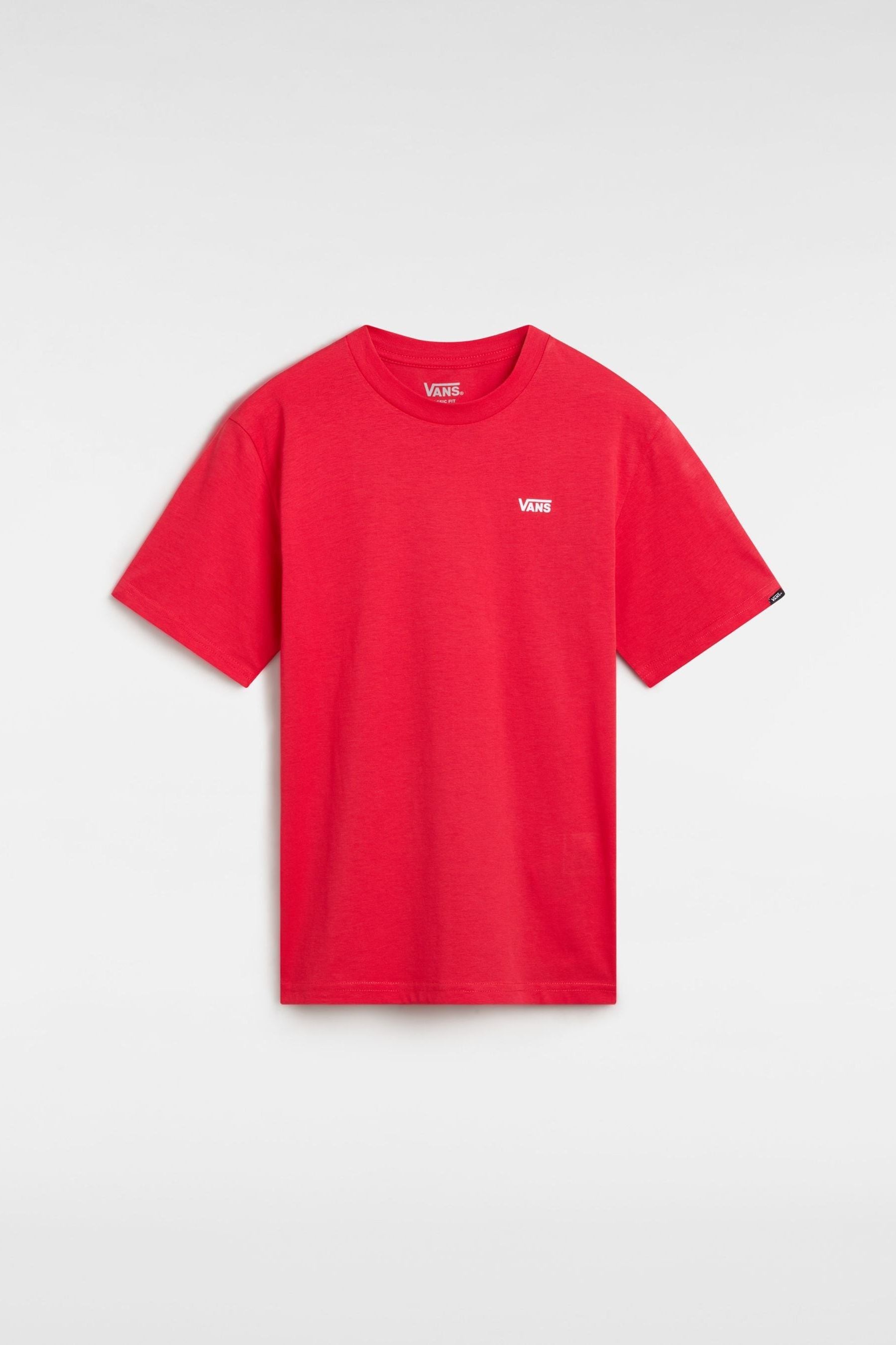 Vans red boys discount