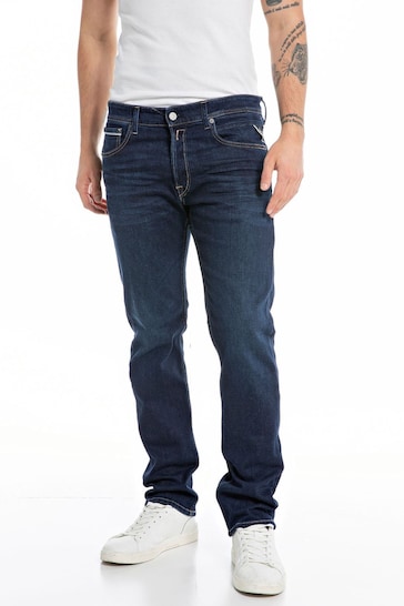 Replay Grover Straight Fit fleece Jeans