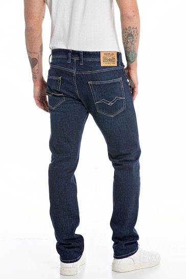 Replay Grover Straight Fit fleece Jeans