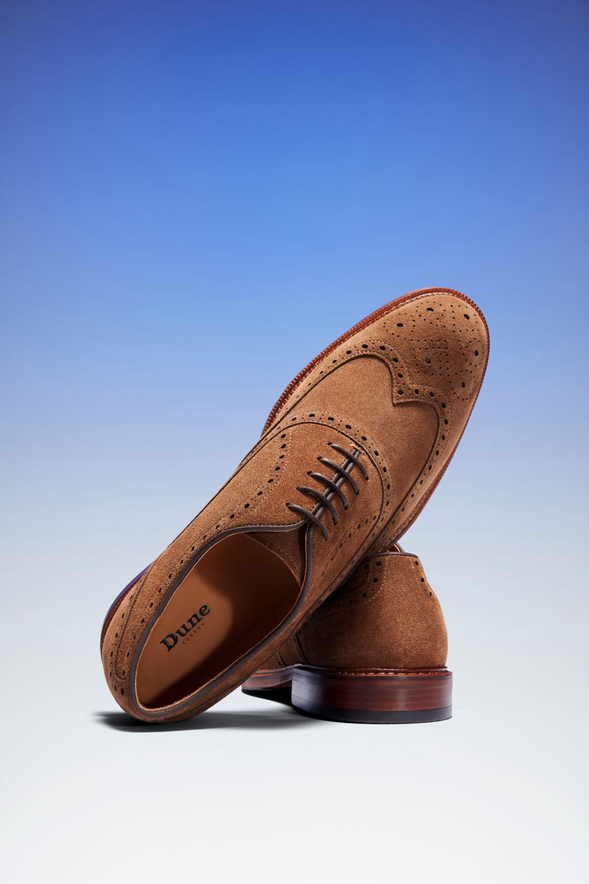 Dune London Brown Chrome Solihull Oxford Brogues - Image 3 of 8