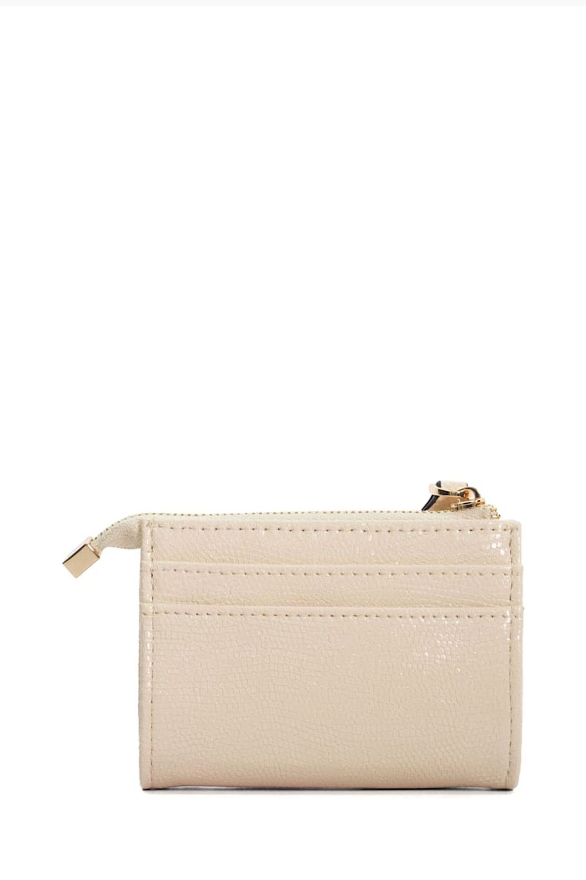 Dune London Cream Koined Turnlock Cardholder - Image 3 of 6