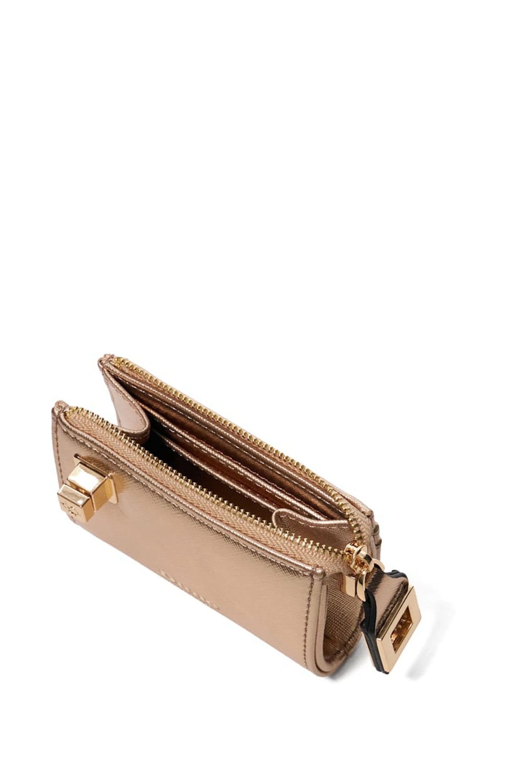 Dune London Gold Koined Turnlock Cardholder - Image 4 of 6