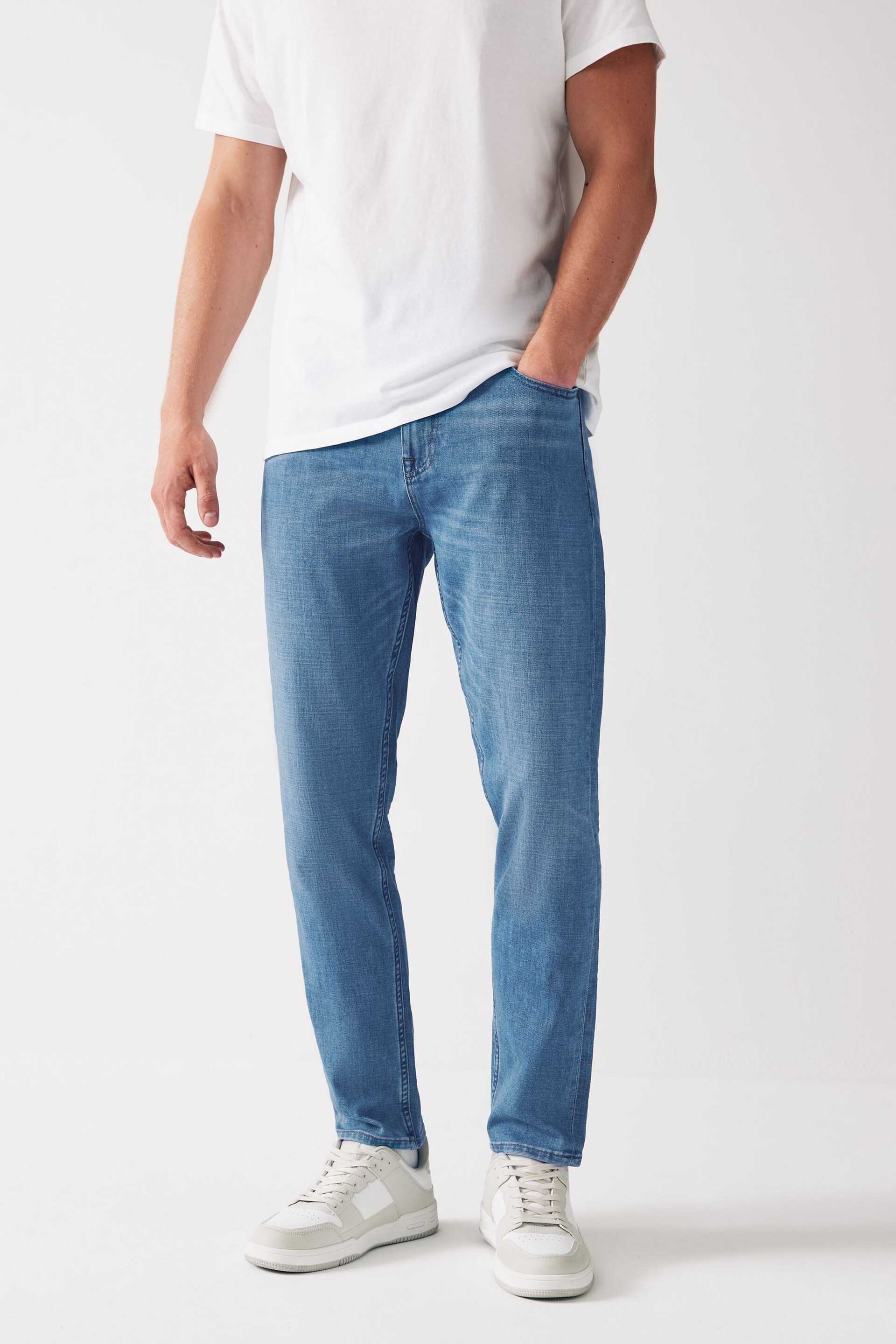 Blue Light Lightweight Jeans - Image 1 of 8