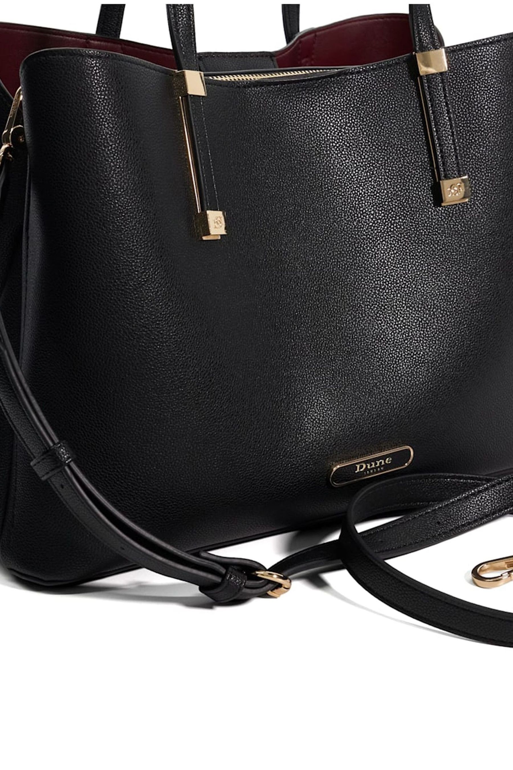 Buy Dune London Black Dorry Large Unlined Tote Bag from Next Canada
