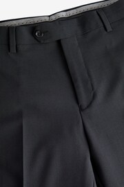 Black Regular Fit Signature Tollegno Italian Fabric Suit Trousers - Image 6 of 8