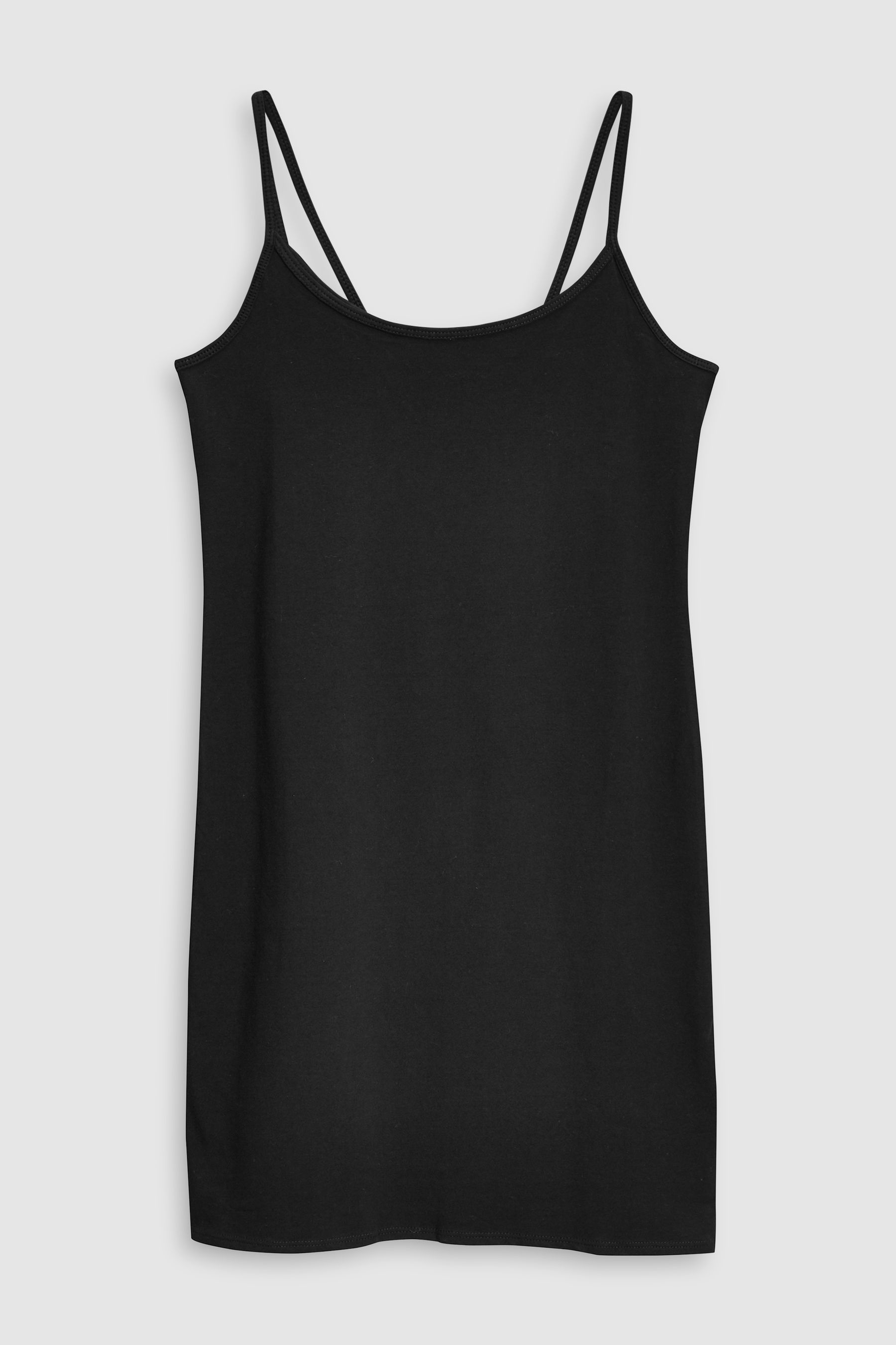 Buy Black Longline Thin Strap Vest from the Next UK online shop