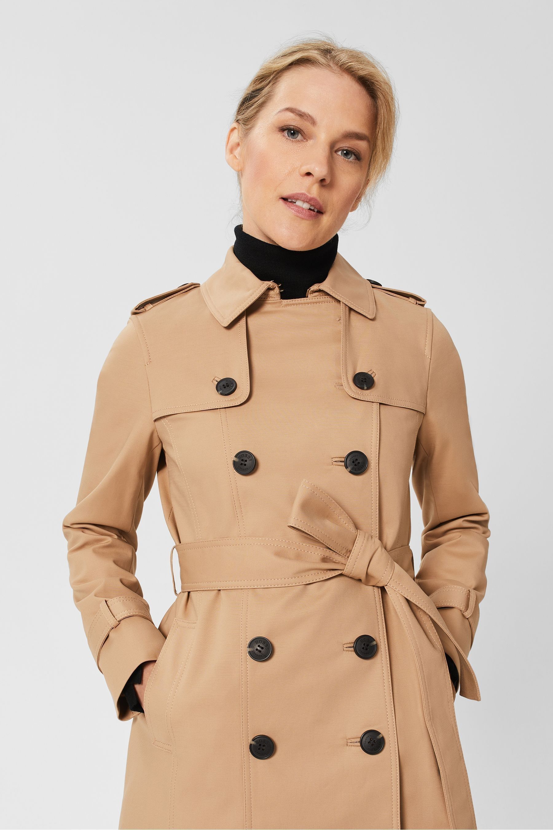 Hobbs saskia trench gold best sale