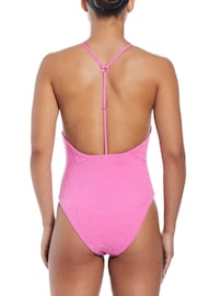 Nike Pink Terry One Piece Swimsuit - Image 2 of 5