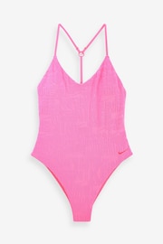 Nike Pink Terry One Piece Swimsuit - Image 5 of 5