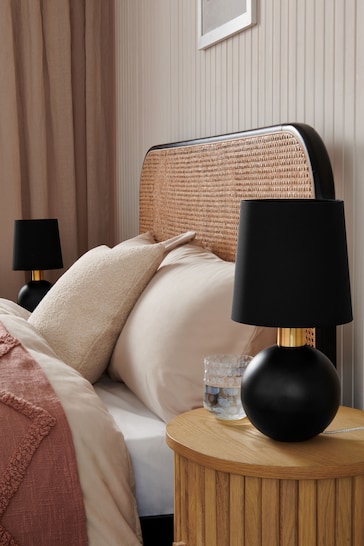 Black Rae Touch Table Lamp