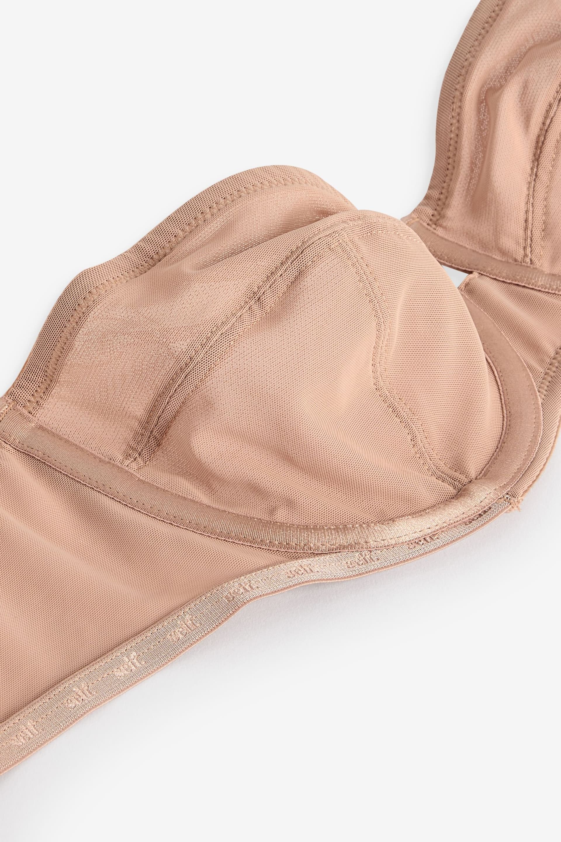 self. Almond Non Pad Wired Strapless Mesh Bra - Image 8 of 8