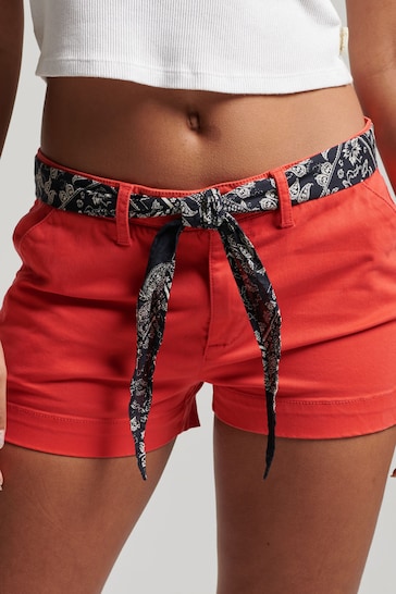 Superdry Red Chino Hot Shorts