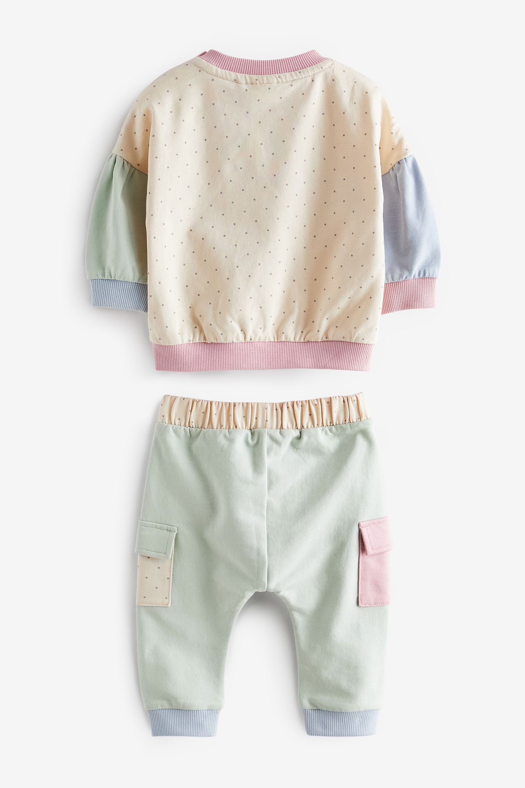 Buy Lilac Purple White Colourblock Baby Cosy Sweater And Leggings